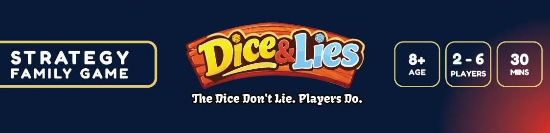Dice & Lies game box, bottom
