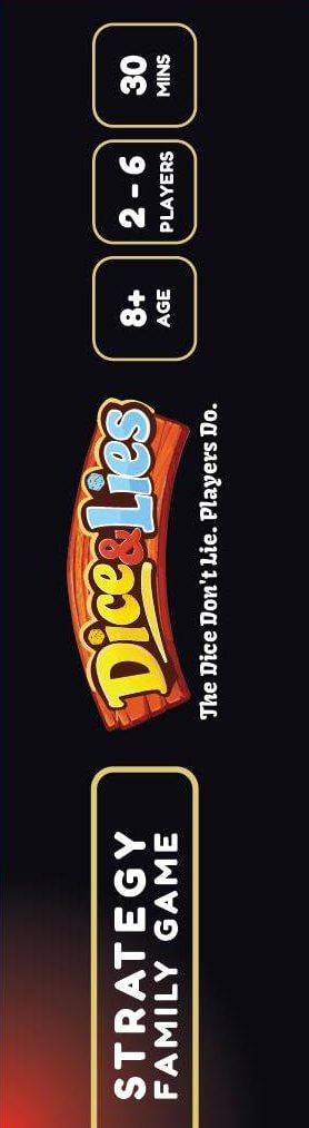 Inside the Dice & Lies box, left edge of the tray